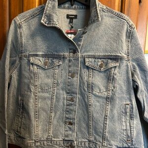 Express Women's Light Blue Jean Jacket